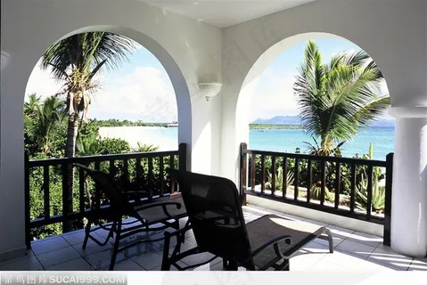 观海阳台与室内休闲椅