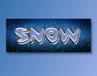 ps冰雪效果文字特效（可编辑）