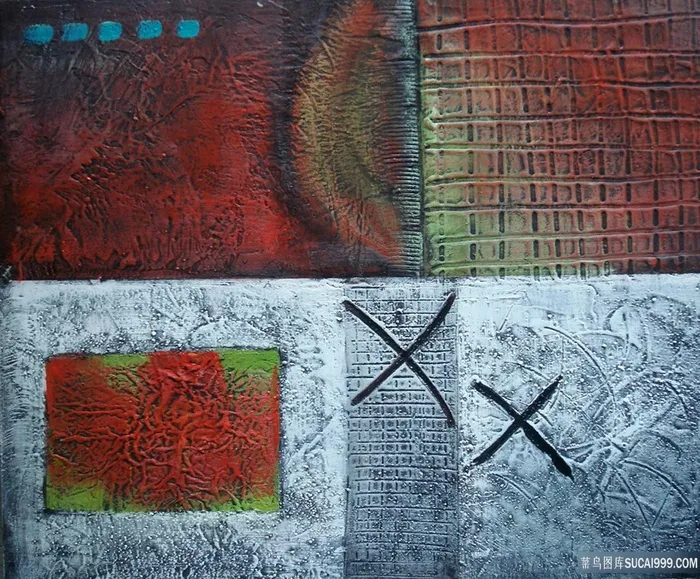 抽象水彩艺术油画