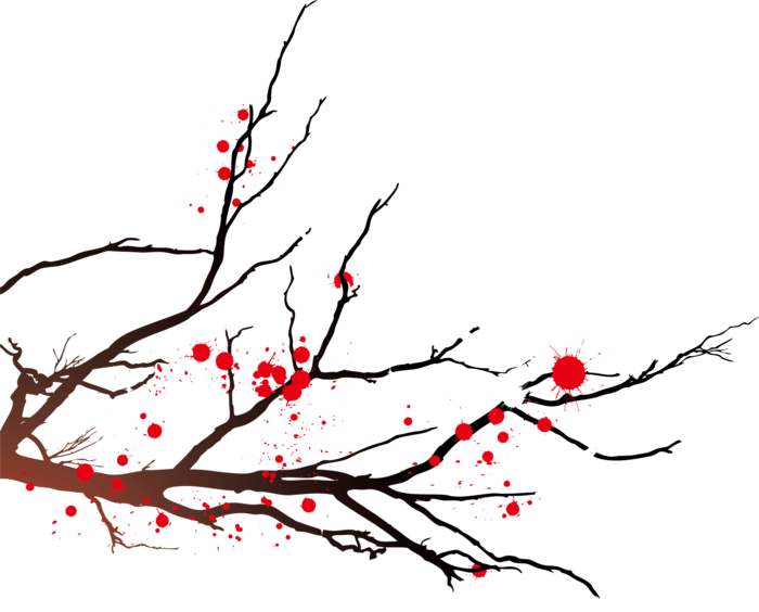 中国风国画水墨花卉素材