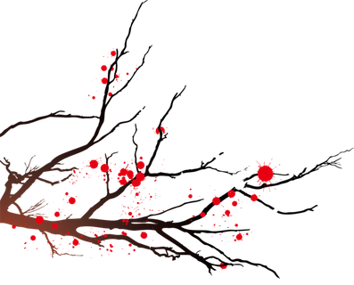 中国风国画水墨花卉素材