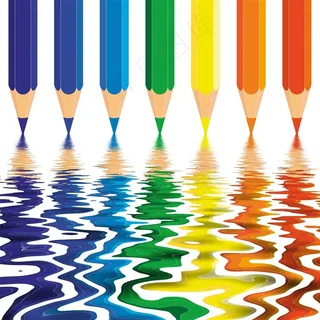 画出美丽波纹的彩笔