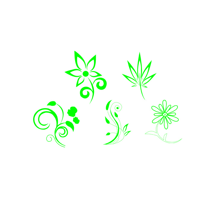 矢量小草图cdr矢量模版下载
