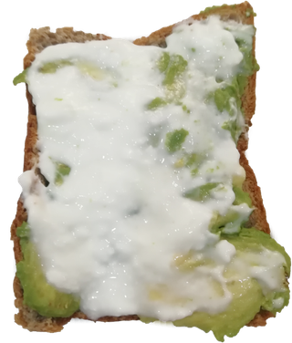 牛油果酸奶三明治面包酱料吐司免抠实物实拍摄影元素素材