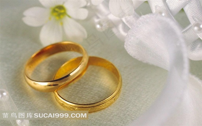 简约结婚戒指大图