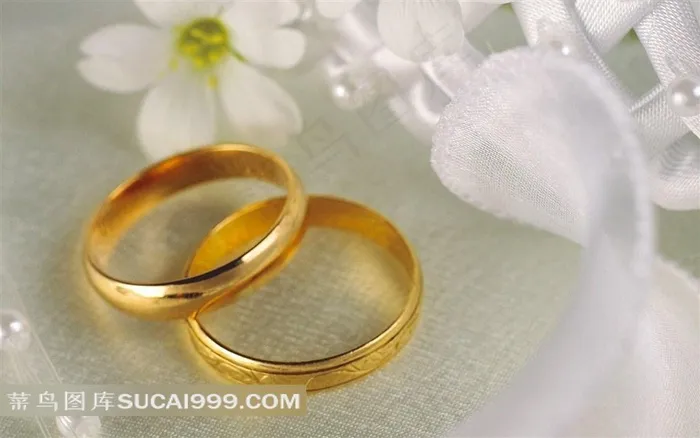 简约结婚戒指大图