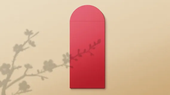 新年红包智能贴图VI样机展示