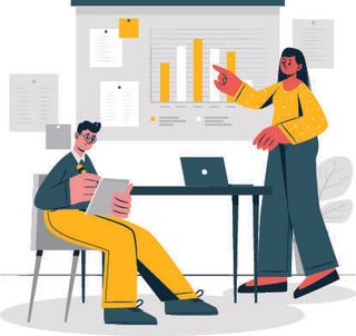 扁平化人物场景办公互联网等距ai矢量设计网页海报UI素材插画