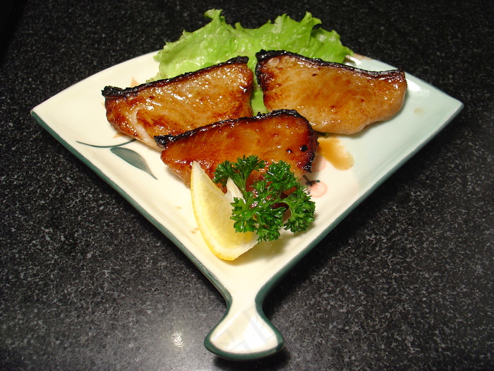 粤菜1558烤银雪鱼 45元