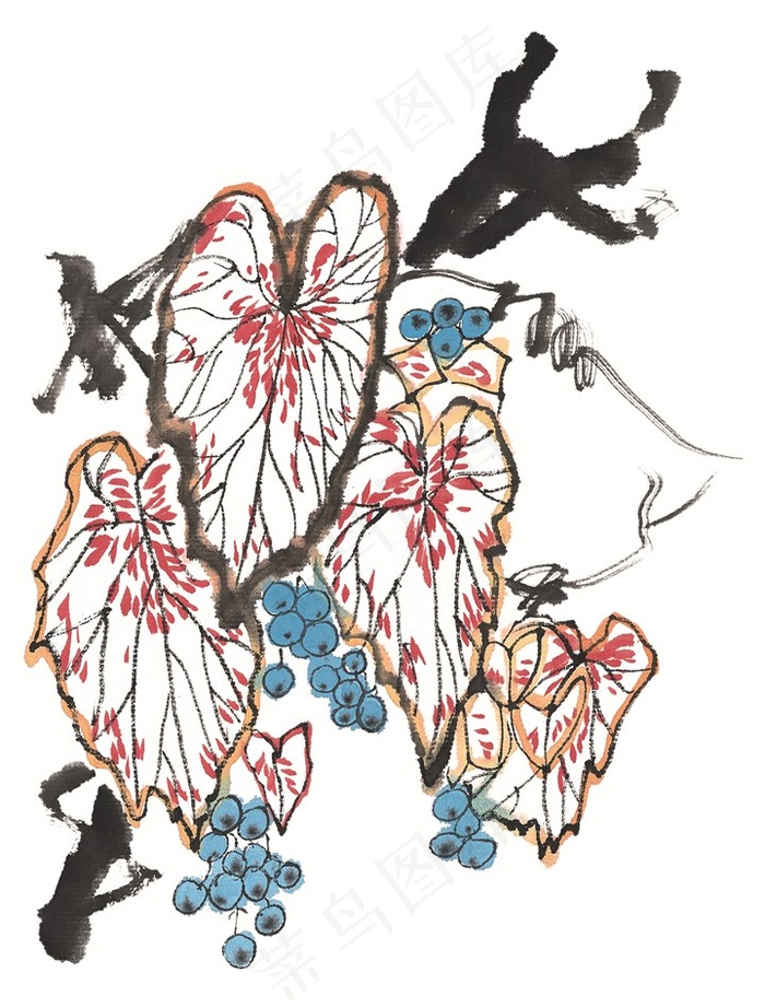 花卉国画美图素材