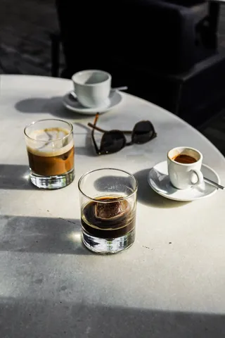 黑色美味咖啡摄影素材