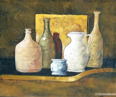 静物瓶子艺术油画装饰画 静物瓶子艺术油画装饰画