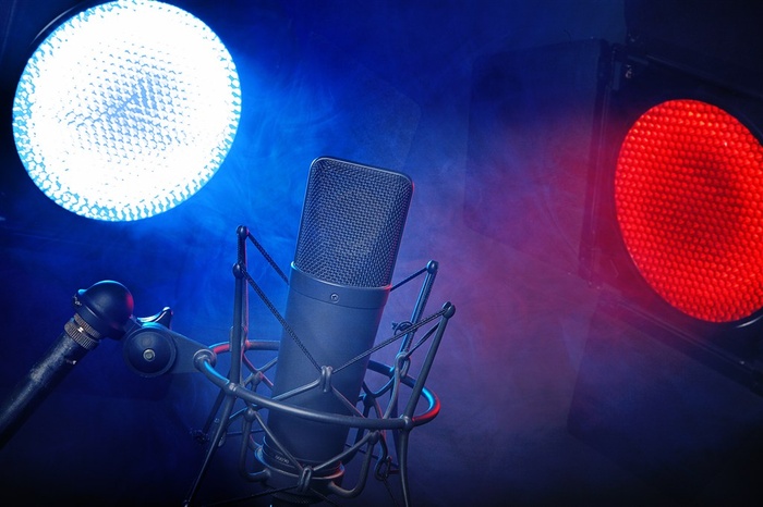 工作室麦克风素材摄影图片