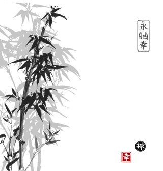 山水画素材中国风水墨画素材元素中国画