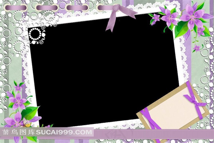 精美蝴蝶结婚纱艺术相框