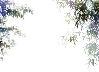 竹子水墨画中国风国画墨水书法竹子画