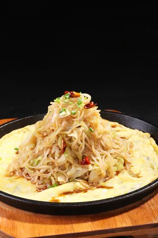 铁板粉丝包菜 (1)