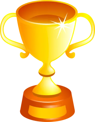 金色冠军奖杯免抠