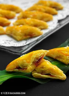 秘制叉烧酥的美食图片