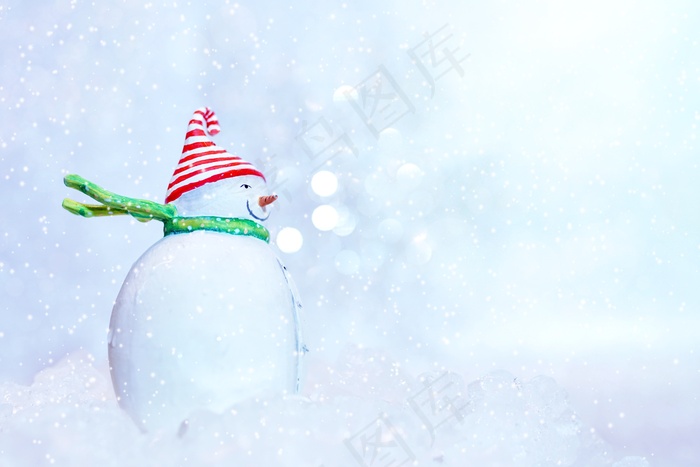 冬季雪人图片