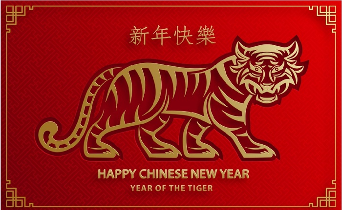 设计创造老虎h虎年背景