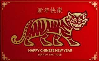 设计创造老虎h虎年背景