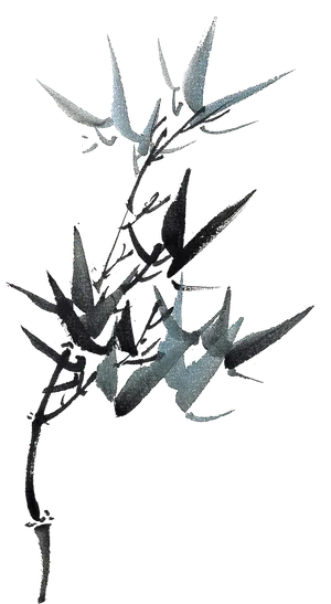 竹子水墨画中国风国画墨水书法竹子画