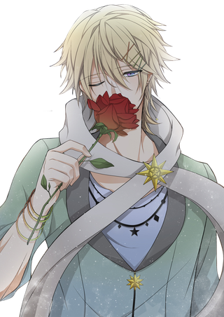 男人花朵人物简笔