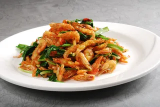 川菜湘菜高清菜谱 韭菜炒河虾