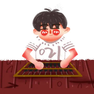 珠心算儿童算盘教学培训卡通可爱