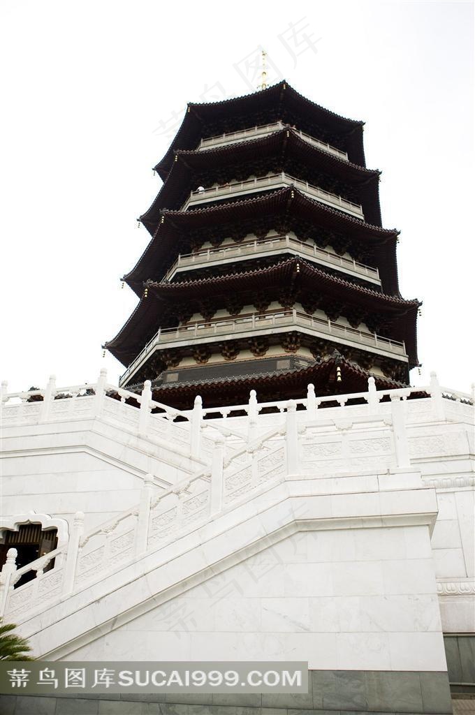 雷峰塔摄影图片
