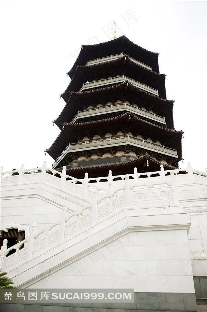 雷峰塔摄影图片