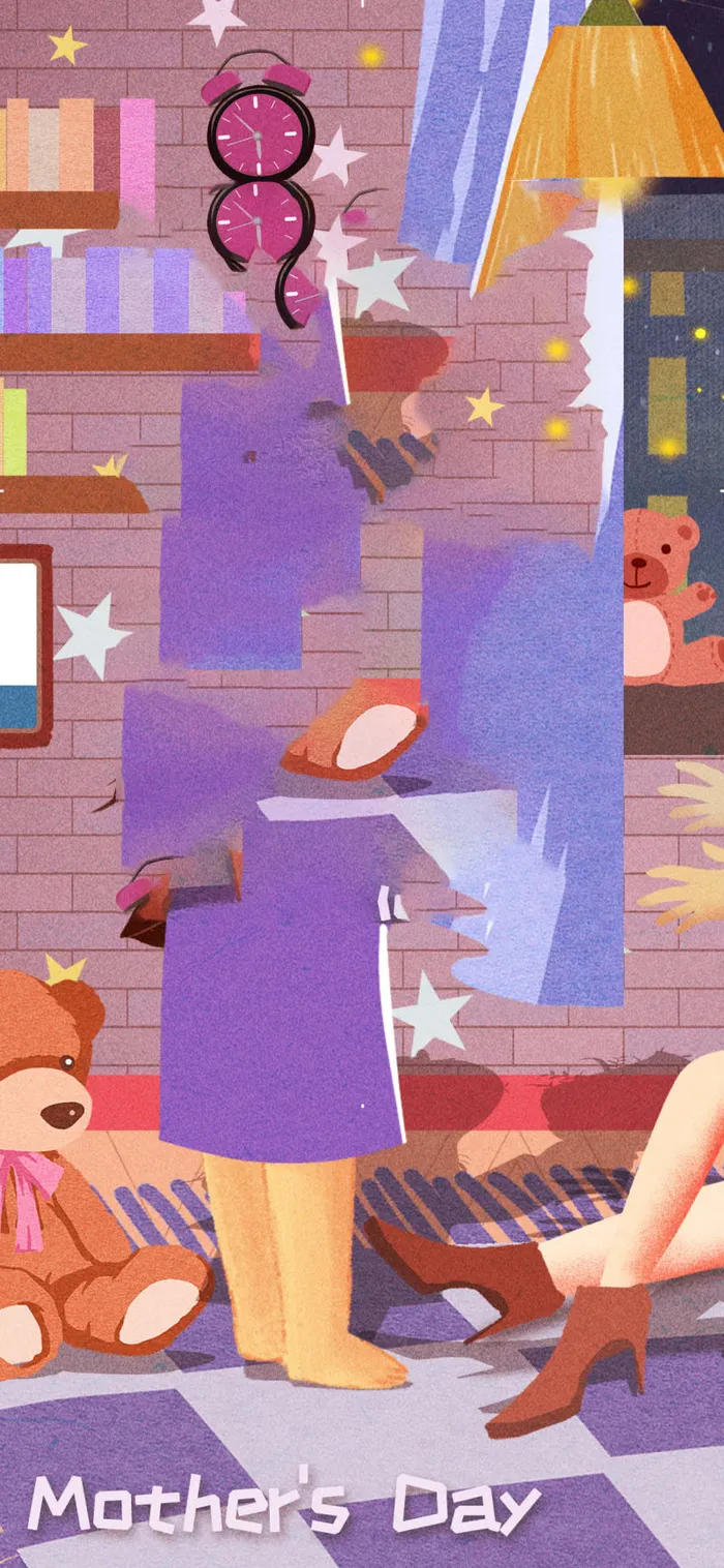 母亲节 母亲节插画 母亲节宣传