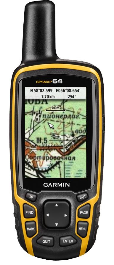 PNG Garmin GPSmap 64 导航仪免抠(385x891)