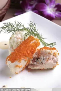 中华美食-中华食谱柠檬三文鱼鳕鱼卷色拉 中华美食-中华食谱柠檬三文鱼鳕鱼卷色拉