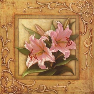 复古兰花高清油画