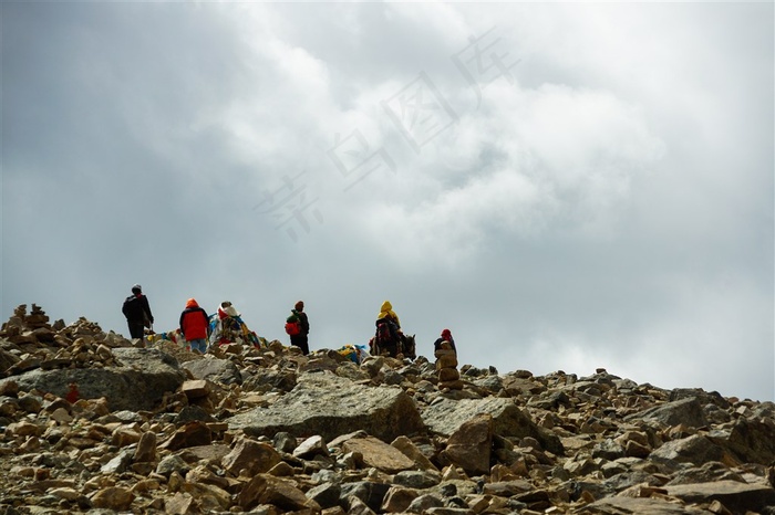 西藏神山冈仁波齐转山路上