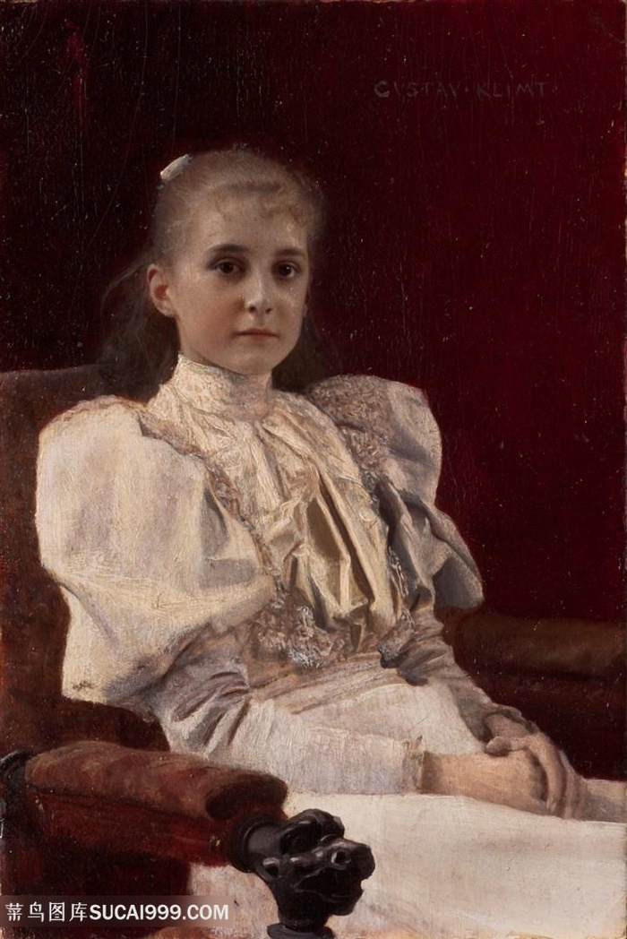 克里姆特油画女孩艺术挂画