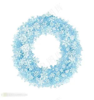 雪花组成的字母O