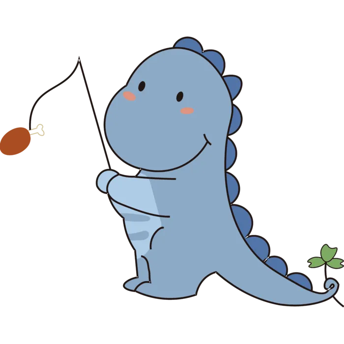 卡通恐龙生日宝宝宴派对素材恐龙派对免扣素材