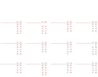 日历 2022 年 PNG免抠