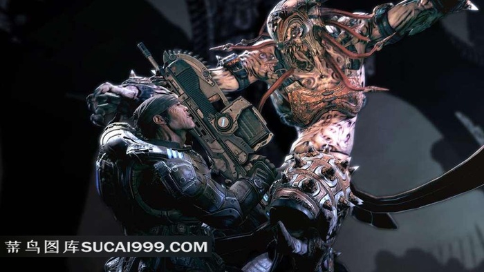 跟怪物战斗的男人