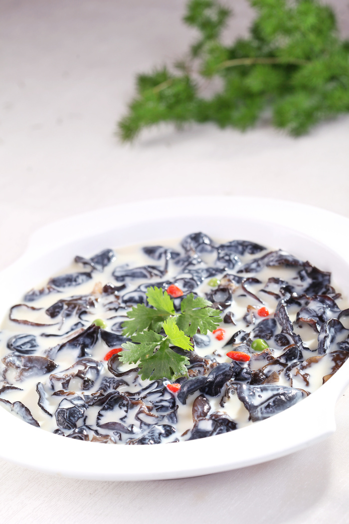 豆浆煮云耳