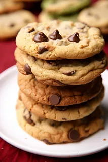 巧克力曲奇饼干下午茶摄影图