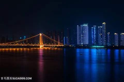 武汉汉阳江滩夜景