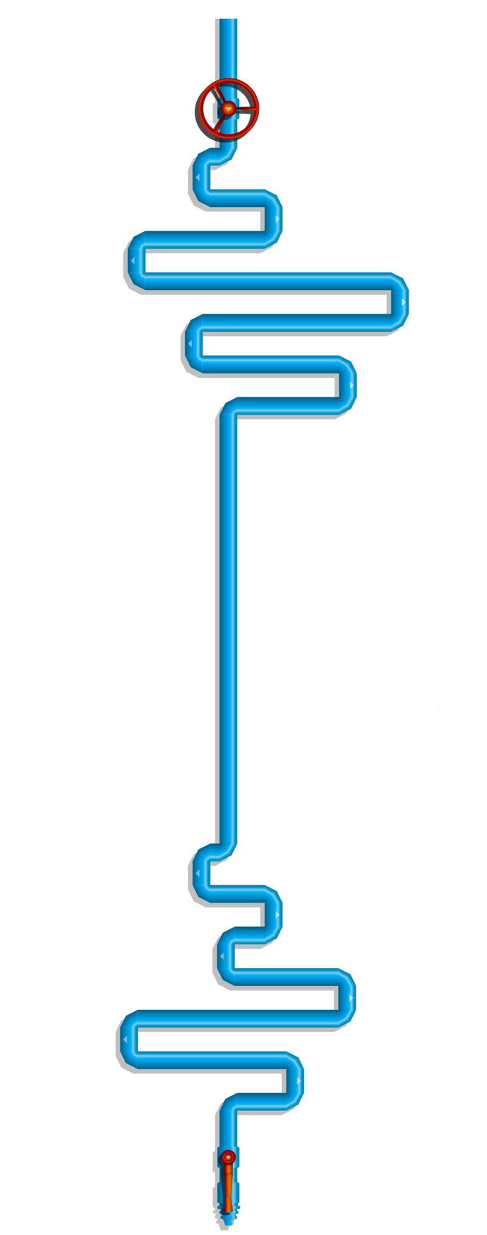 水管自来水油气管道暖气线路图