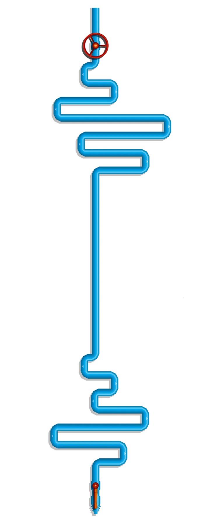 水管自来水油气管道暖气线路图