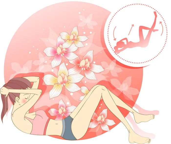 手绘风女性瑜伽背景ai矢量模版下载