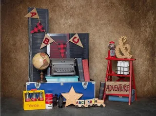 儿童照相拼接背景