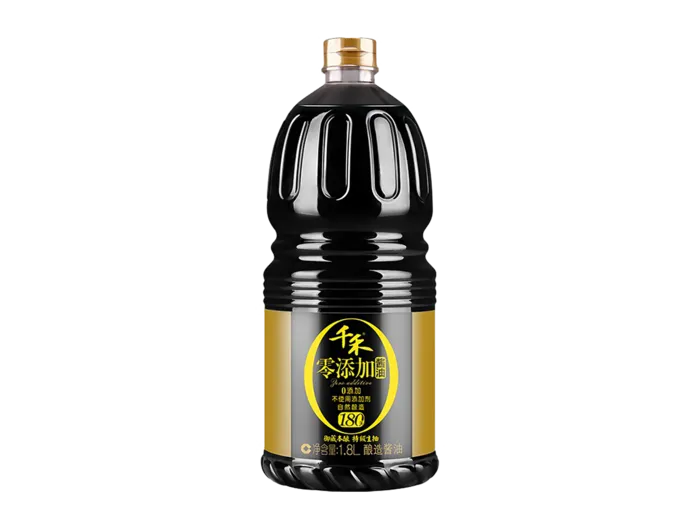 千禾_零添加酱油超市商品白底图免抠实物摄影png格式图片透明底
